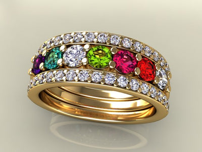 Custom 7 Stone Mother S Rings Family Rings MothersFamilyRings Com   6274d39bf4bbd0af5c16f8d5c6a25a9a 400x 