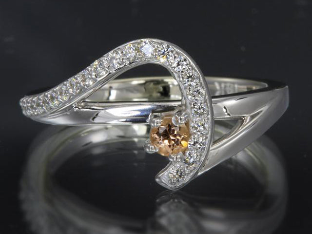 Yellowish Orange Engagement ONE WHITE GOLD RING 1.96 CARAT DIAMOND RING at  Rs 40000 in Palanpur