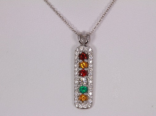 Raw Crystal Gemstone Birthstone Necklace By Lily Designs London |  notonthehighstreet.com